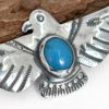 ラリースミス (LARRY SMITH) OPEN WING THUNDERBIRD PIN (ARROW, TURQUOISE) ターコイズ ピン ブローチ OT-P0027