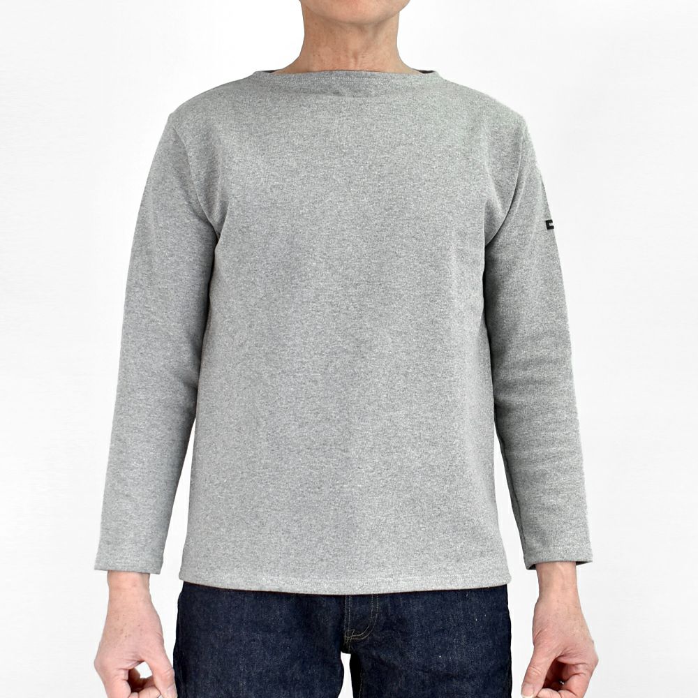 セントジェームス (SAINTJAMES) OUESSANT -SOLID- ウェッソン ソリッド ロンT バスクシャツ ボートネック 長袖Tシャツ