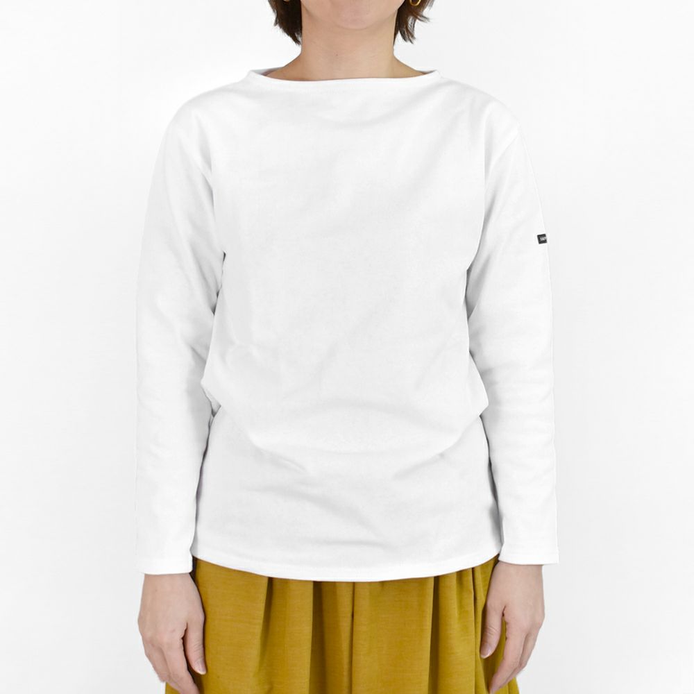 セントジェームス (SAINTJAMES) OUESSANT -SOLID- ウェッソン ソリッド ロンT バスクシャツ ボートネック 長袖Tシャツ