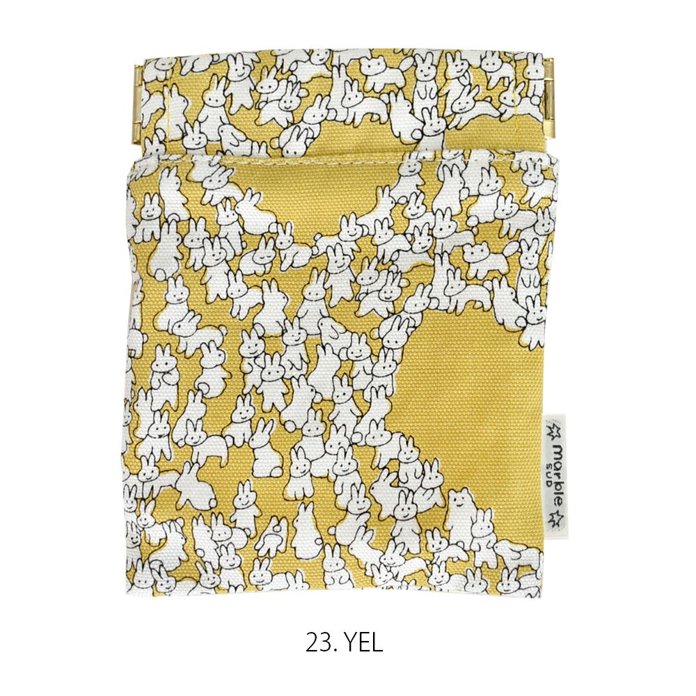 マーブルシュッド (marble SUD) Heart Rabbit ばね口ポーチ 小物入れ 09EM059220  23.YEL