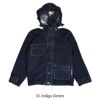 コリンボ (COLIMBO) CAMDEN SHIPBUILDER'S HOODY カムデン シップビルダーズフーディ デニムジャケット フード 防護服 ガスフラップ ZZ-0104  01.Indigo Denim