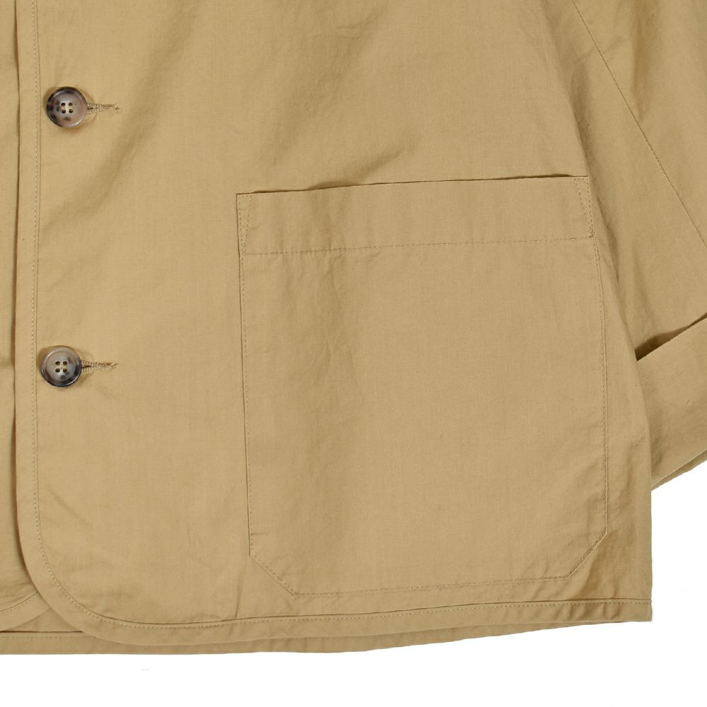 ダントン (DANTON) WOMEN'S COTTON WEATHER COLLARLESS JACKET ノーカラージャケット コットンジャケット 撥水加工 DT-A0473HCD