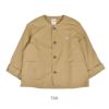 ダントン (DANTON) WOMEN'S COTTON WEATHER COLLARLESS JACKET ノーカラージャケット コットンジャケット 撥水加工 DT-A0473HCD TAN