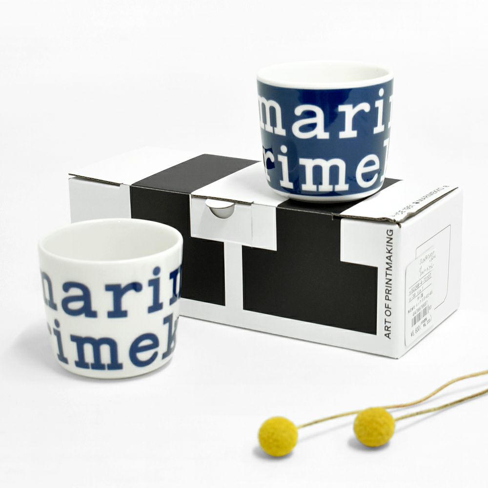 マリメッコ(marimekko)日本限定 Marimekko Logo コーヒーカップセット(ハンドルなし) 52249-4-73107