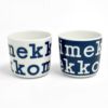 マリメッコ (marimekko) 【日本限定】Marimekko Logo コーヒーカップセット(ハンドルなし) 食器 2個セット ギフトボックス ペア ロゴアルファベット柄 持ち手なし 200ml 52249-4-73107 52249473107