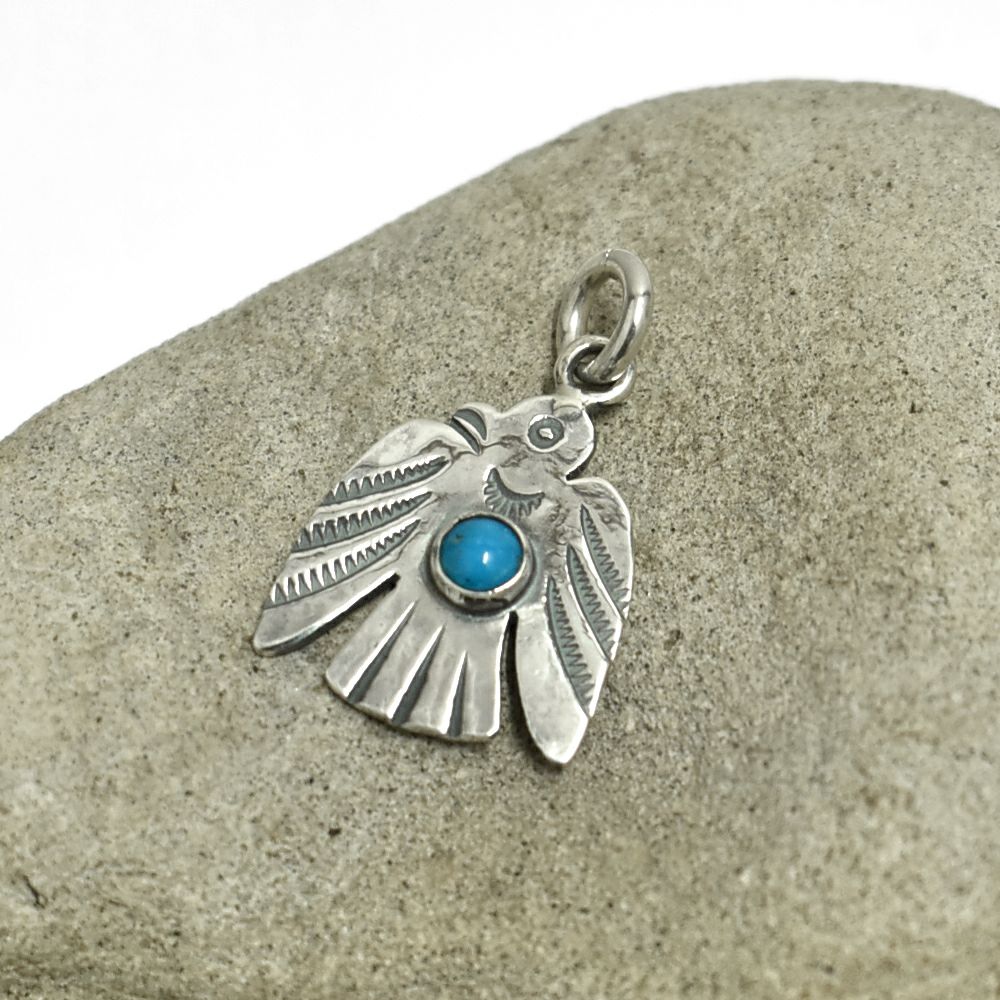 ラリースミス (LARRY SMITH) THUNDERBIRD PENDANT (TURQUOISE) シルバーアクセサリー ペンダントトップ  サンダーバード NL-0068 の通販ならトップジミー