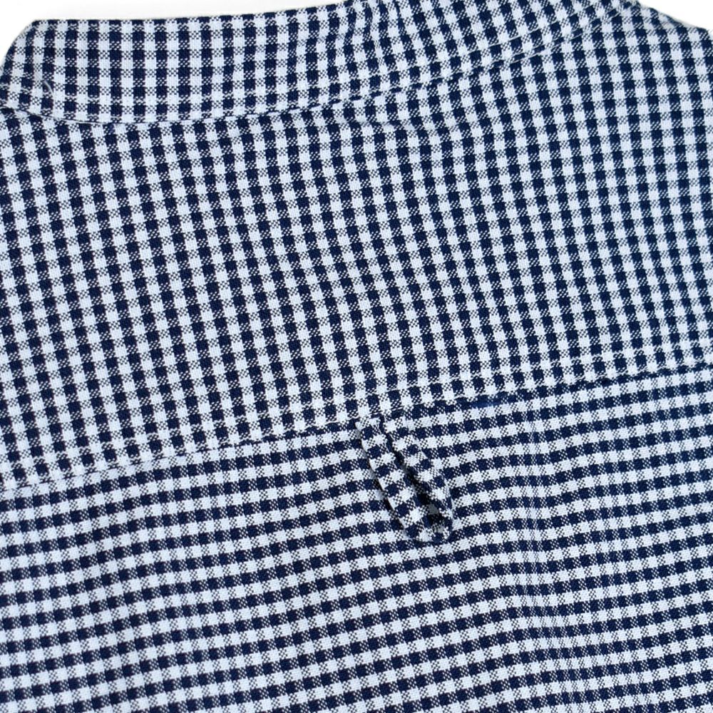 ダントン (DANTON) WOMEN'S OXFORD BAND COLLAR SHIRT L/S ノーカラーギンガムチェック長袖シャツ バンドカラー DT-B0279OXP