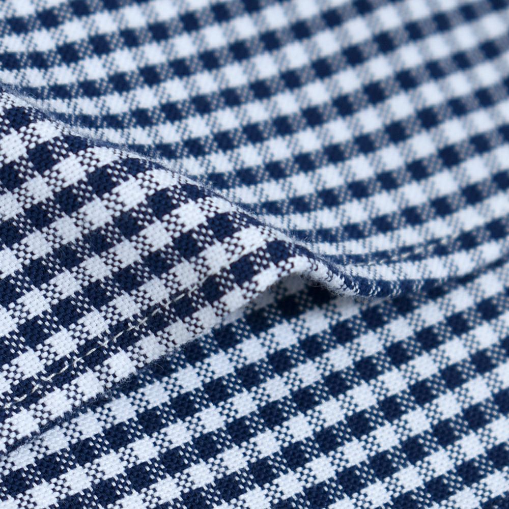 ダントン (DANTON) WOMEN'S OXFORD BAND COLLAR SHIRT L/S ノーカラーギンガムチェック長袖シャツ バンドカラー DT-B0279OXP