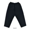 ダントン (DANTON) WOMEN'S COTTON LINEN WEATHER EASY PANTS イージーパンツ テーパードパンツ クロップド丈 綿麻 JD-2540WEL BLACK