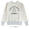 JOHN GLUCKOW(ジョングラッコー) Classic Crew Sweat 長袖プリントスウェット クラシッククルー アニマルズ JG-CS14  アッシュ/杢グレー