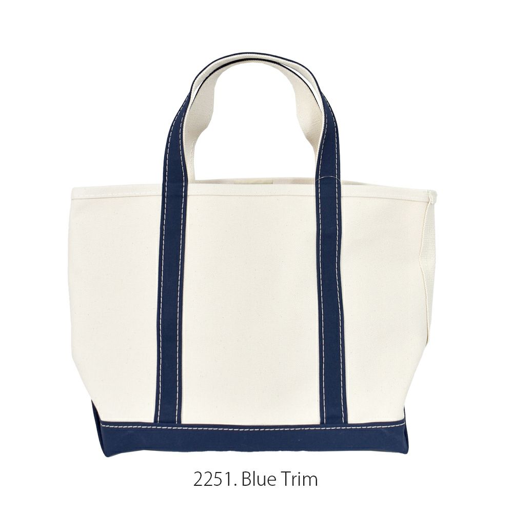 エルエルビーン (L.L.Bean) ボート・アンド・トート・バッグ、オープントップ ミディアム Boat and Tote, Open-Top Medium トートバッグ エコバッグ コットンキャンバス 17L 112636 2251. Blue Trim
