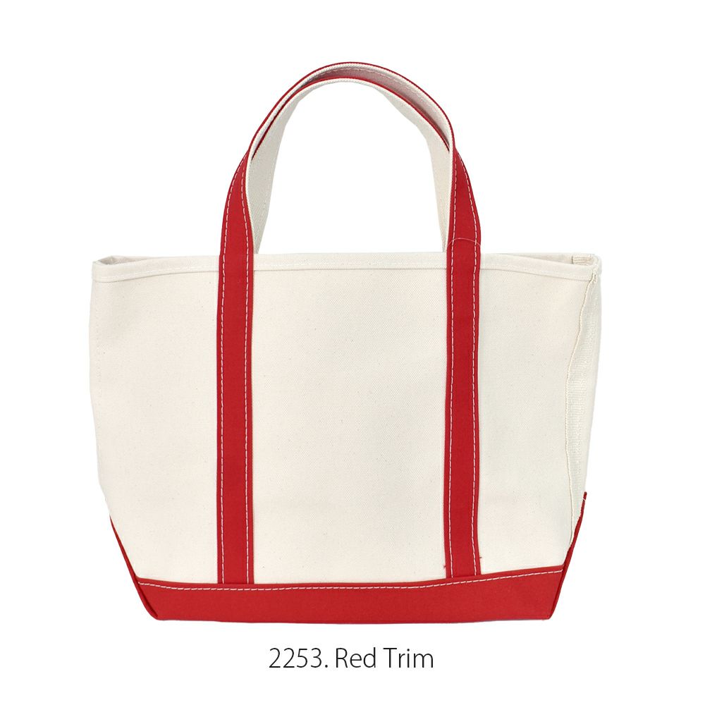 エルエルビーン (L.L.Bean) ボート・アンド・トート・バッグ、オープントップ ミディアム Boat and Tote, Open-Top Medium トートバッグ エコバッグ コットンキャンバス 17L 112636 2253. Red Trim