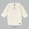 ダリーズ (DALEE'S&Co) Rail Nit.C...RAIL ROAD KNIT 6分袖ヘンリーネックTシャツ NATURAL