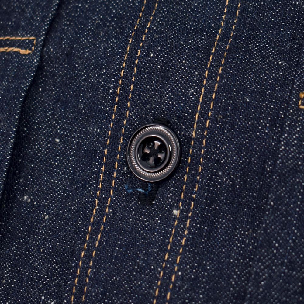 ウエアハウス (WAREHOUSE) Lot 2214 1880 HEAVY LEATHER BOUND BROWSE デニムジャケット ノンウォッシュ グリーン バウムブラザーズ 2214