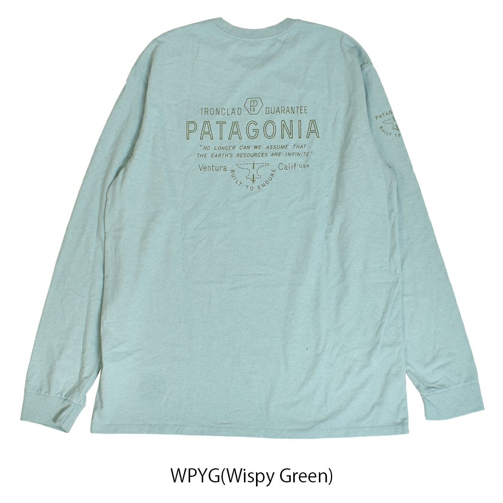 パタゴニア (PATAGONIA) メンズ ロングスリーブ フォージマーク レスポンシビリティー Men's L/S Forge Mark Responsibili-Tee 長袖プリントTシャツ ロンT 37695