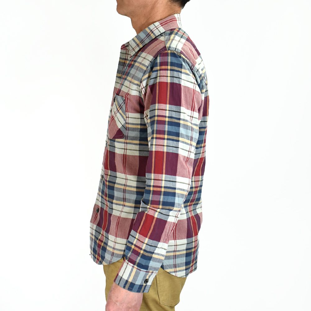 デラックスウエア (DELUXEWARE) MULTI CHECK PATTERN 長袖チェックシャツ LV-30