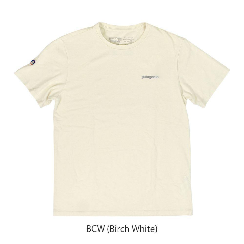 パタゴニア (PATAGONIA) フィッツロイ アイコン レスポンシビリティー Fitz Roy Icon Responsibili-Tee 半袖プリントTシャツ 37665 BCW (Birch White)