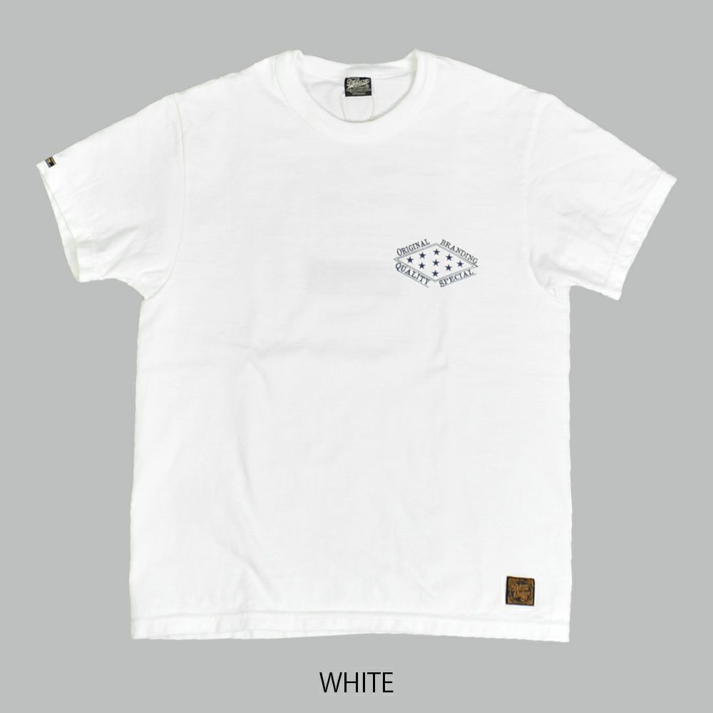 デラックスウエア (DELUXEWARE) STARS 半袖プリントTシャツ DXT-2403 WHITE