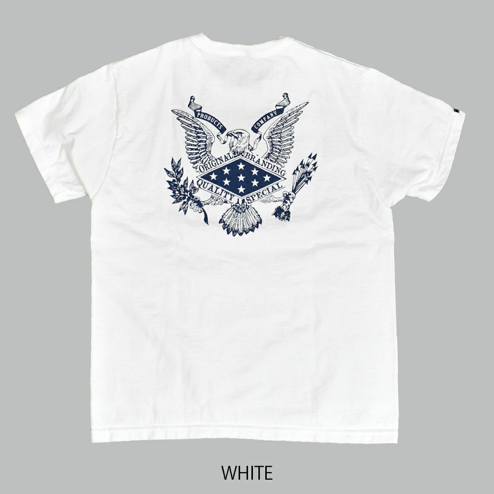 デラックスウエア (DELUXEWARE) STARS 半袖プリントTシャツ DXT-2403 WHITE