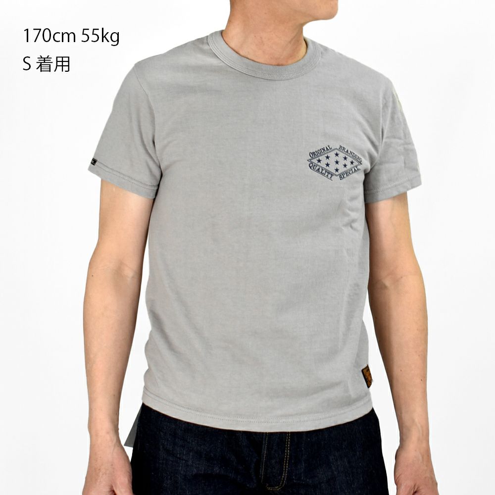 デラックスウエア (DELUXEWARE) STARS 半袖プリントTシャツ DXT-2403 ASH.GRAY