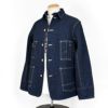 ウエアハウス (WAREHOUSE) Lot 2165 インディゴヘリンボーンカバーオール INDIGO HERRINGBONE COVERALL WITH CHINSTRAP デニムジャケット 2165