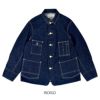 ウエアハウス (WAREHOUSE) Lot 2165 インディゴヘリンボーンカバーオール INDIGO HERRINGBONE COVERALL WITH CHINSTRAP デニムジャケット 2165 INDIGO