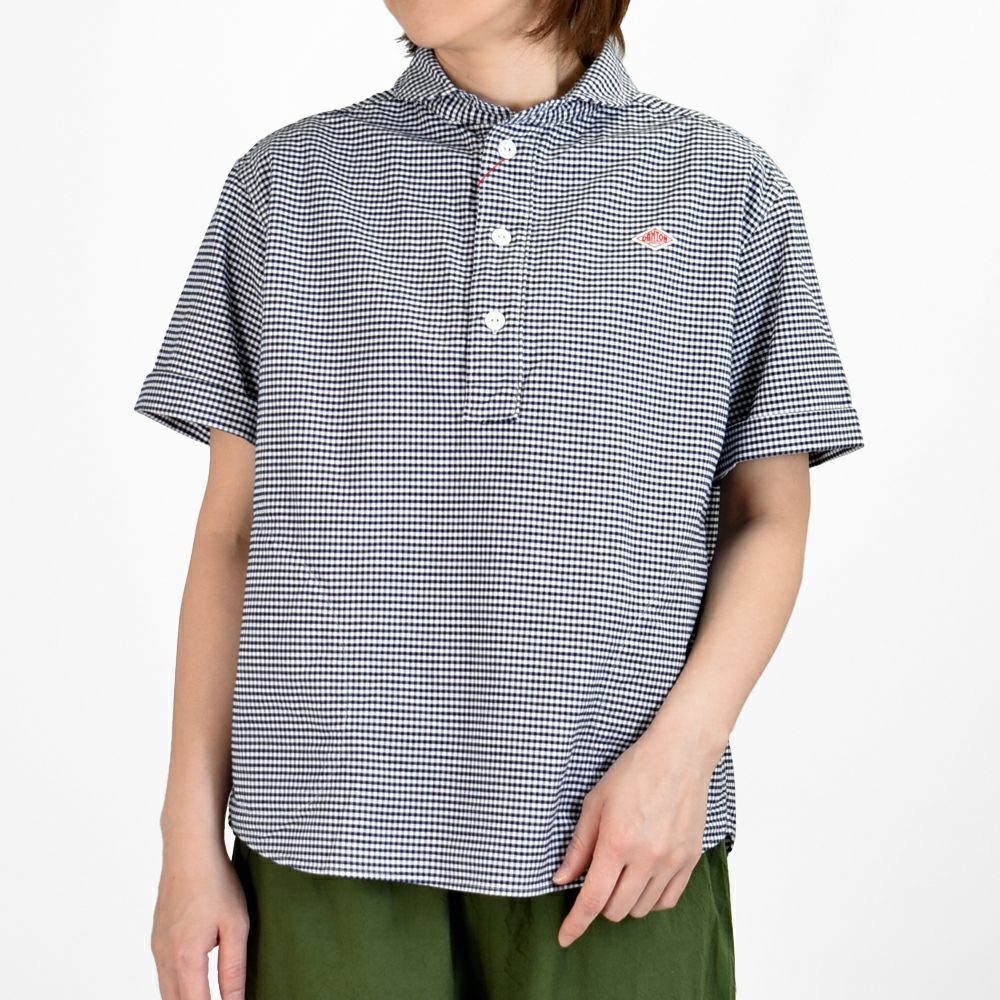 ダントン (DANTON) WOMEN'S ROUND COLLAR P.O SHIRT S/S 半袖丸襟プル 