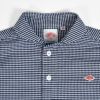 ダントン (DANTON) WOMEN'S ROUND COLLAR P.O SHIRT S/S 半袖丸襟プルオーバーシャツ ラウンドカラー サイドポケット ギンガムチェック ロゴワッペン DT-B0283OXP