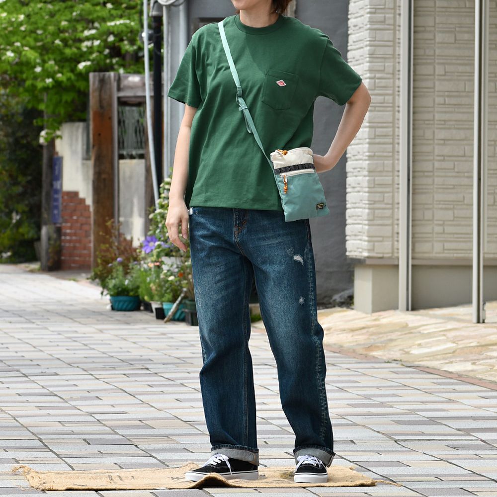 ダントン　MHL. モスグリーン　ポケット付き Tシャツ S クーポン対象外※ご利用後も適用前の価格にて販売】 【メール便可