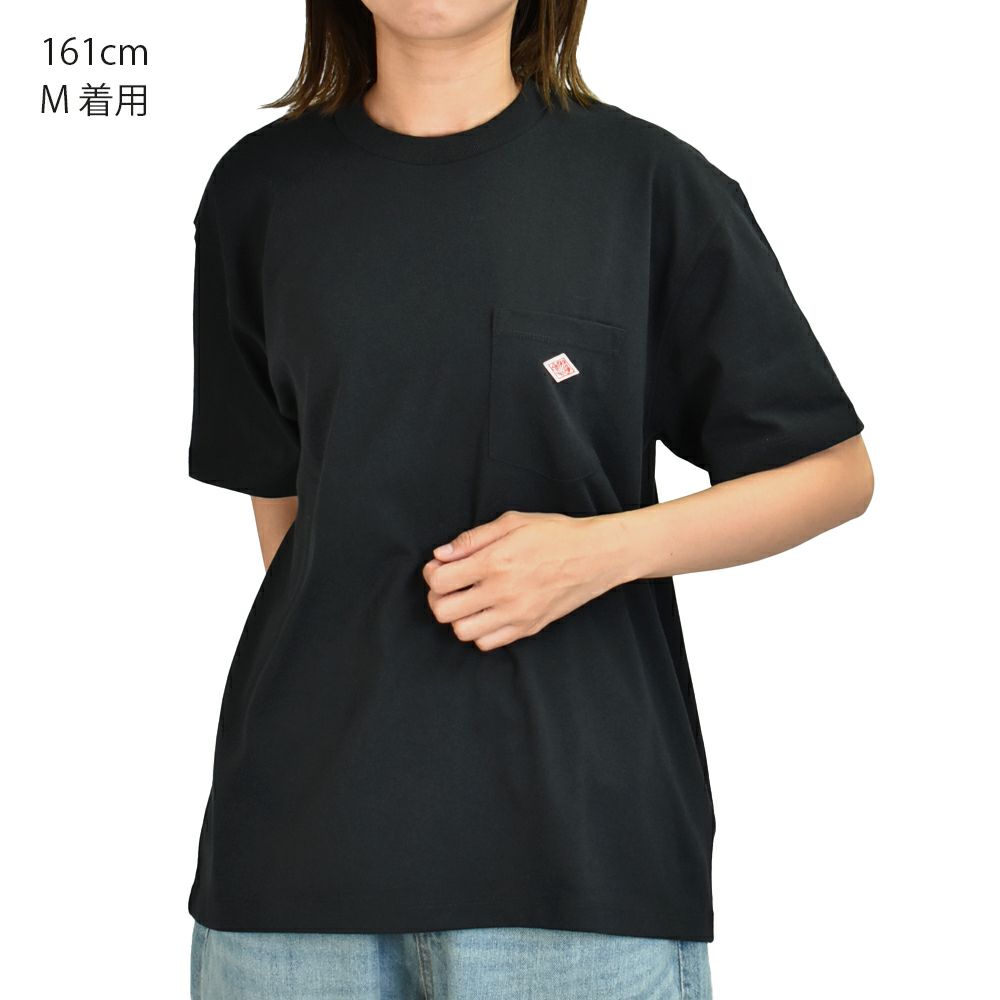 ダントン (DANTON) WOMEN'S SHORT SLEEVE POCKET T-SHIRT PLAIN ポケットTシャツ 半袖無地Tシャツ DT-C0197TCB