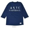 ウエアハウス (WAREHOUSE) Lot 4063 7分袖フットボールT ASTC プリントTシャツ ロンT 4063  ネイビー