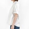 ダントン (DANTON) WOMEN'S OXFORD ROUND COLLAR SHORT SLEEVE PULLOVER SHIRT PLAIN 半袖丸襟プルオーバーシャツ ラウンドカラー サイドポケット ロゴワッペン DT-B0283SOX