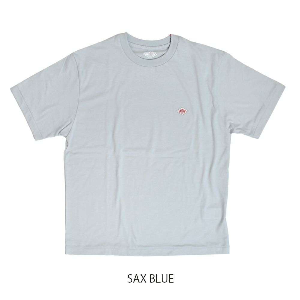 ダントン (DANTON) WOMEN'S SHORT SLEEVE INNER T-SHIRT 半袖無地Tシャツ 速乾 DT-C0195CVT SAX BLUE