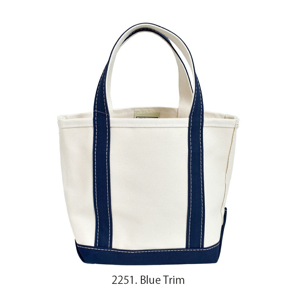 エルエルビーン (L.L.Bean) ボート・アンド・トート・バッグ、オープントップ スモール Boat and Tote, Open-Top Small トートバッグ エコバッグ コットンキャンバス 8L 112635 2251. Blue Trim