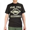 フリーホイーラーズ (FREEWHEELERS) -ATLAS CYCLE CO.- 半袖プリントTシャツ 2425004