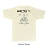 フリーホイーラーズ (FREEWHEELERS) -ATLAS CYCLE CO.- 半袖プリントTシャツ 2425004 STRAW CREAM