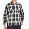 デラックスウエア (DELUXEWARE) RAYON DUCK SHIRT 長袖レーヨンチェックシャツ RCS-04L