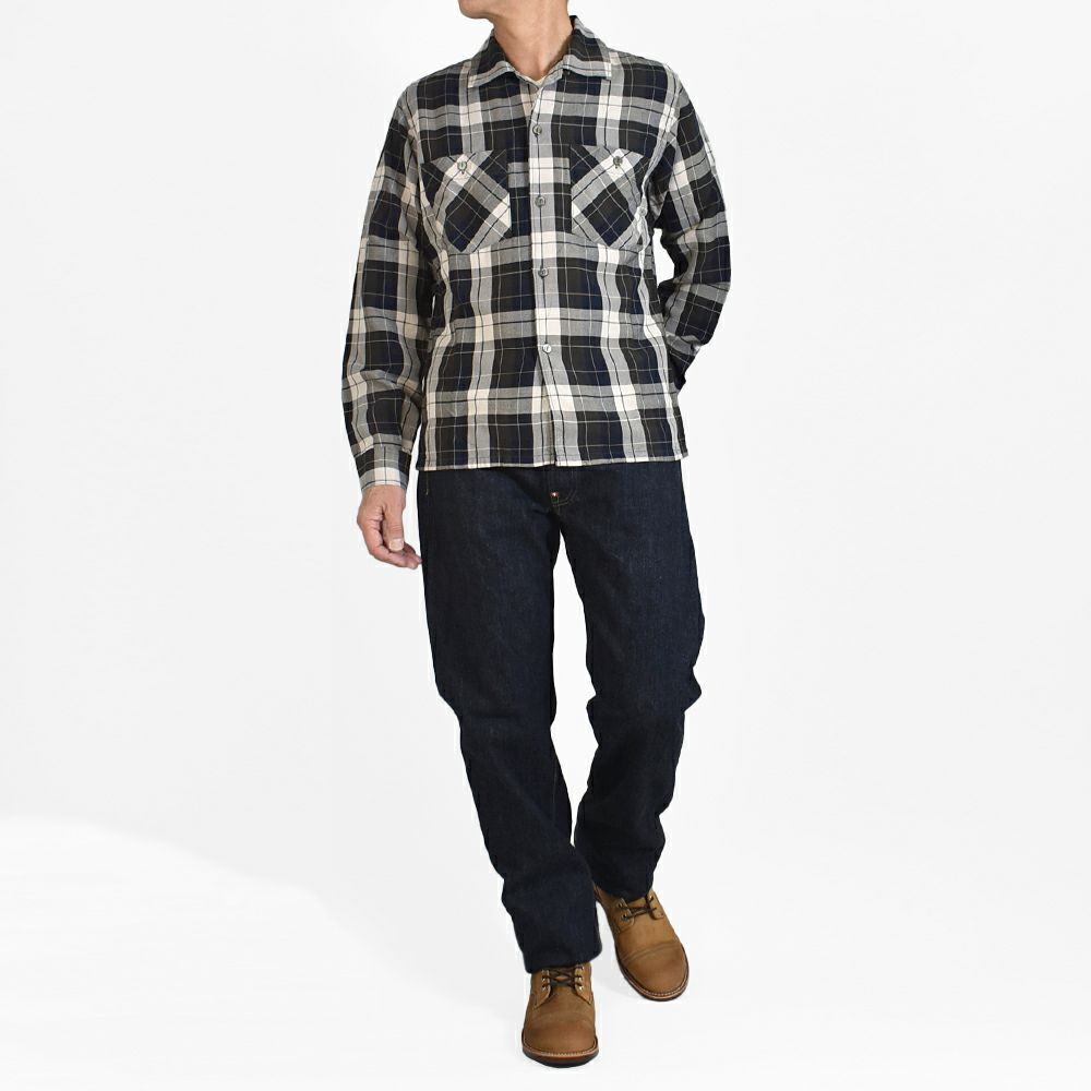 デラックスウエア (DELUXEWARE) RAYON DUCK SHIRT 長袖レーヨン