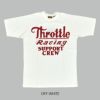 フリーホイーラーズ (FREEWHEELERS) -Throttle Racing- SPPORT CREW 半袖プリントTシャツ 2425011 OFF-WHITE