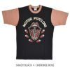 フリーホイーラーズ (FREEWHEELERS) -LEWD CYCLE- 半袖プリントTシャツ 2425008  SHADY BLACK × CHEROKEE ROSE