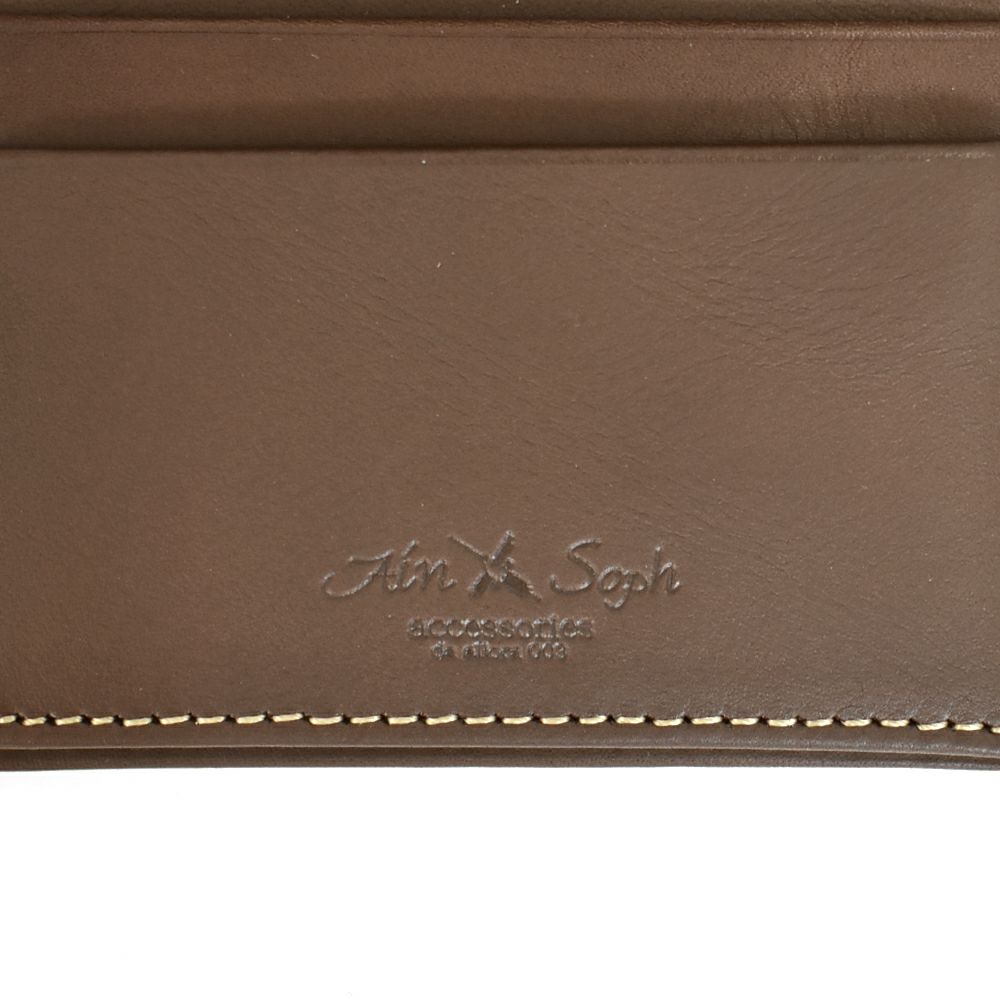 アインソフ (Ain Soph) ワクシープレス 折財布（ボックスコインケース） 革財布 ボックスコインケース オイルレザー DA1548-WPS