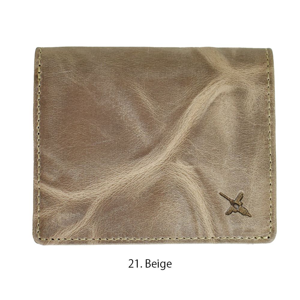 アインソフ (Ain Soph) ワクシープレス 折財布（ボックスコインケース） 革財布 ボックスコインケース オイルレザー DA1548-WPS  21.Beige