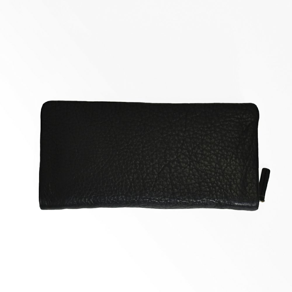 アインソフ (Ain Soph) 袋縫いラウンドファスナー長財布 革財布 黒
