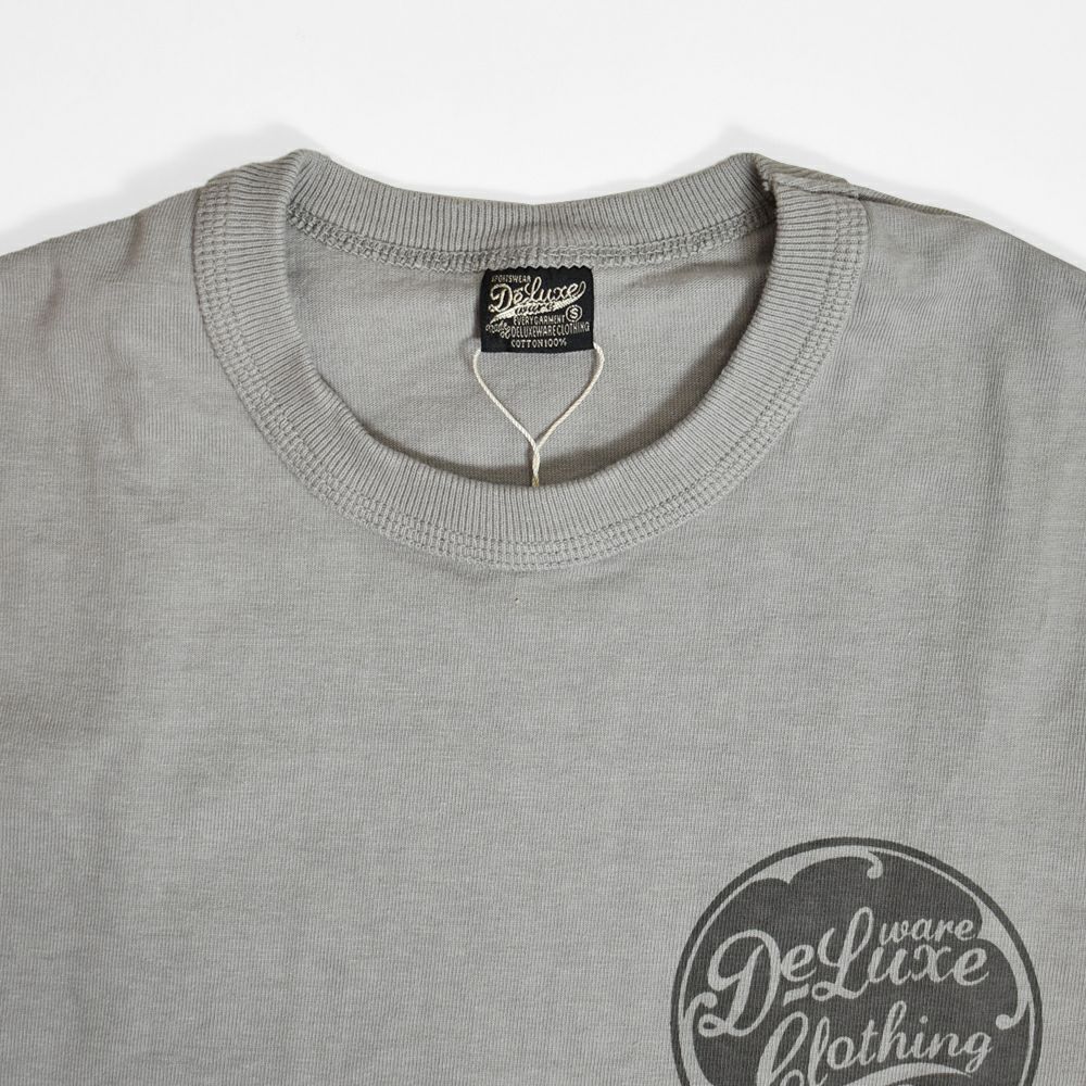 デラックスウエア、 Deluxe ホワイトTシャツ 綿１００% DELUXE WARE デラックスウエア SDHT-00『HENLY NECK T-SHIRT