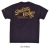 デラックスウエア (DELUXEWARE) DELUXEWARE 半袖プリントTシャツ ブランドロゴ ハードニット BRGX-01B  JET.PURPLE