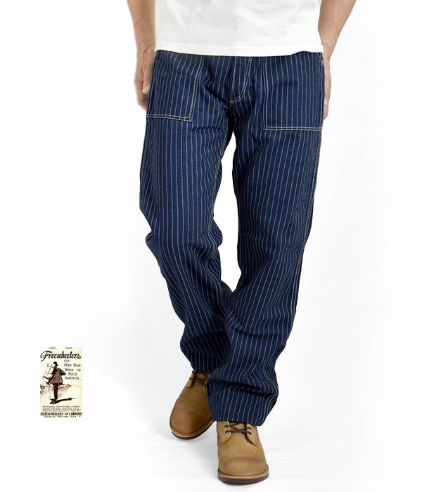 フリーホイーラーズ (FREEWHEELERS) -LONGSHOREMAN- OVERALLS 1900～1920s STYLE WORK  CLOTHING ロングショアマン オーバーオールズ ワークパンツ 2412001 の通販ならトップジミー