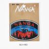 ナンガ (NANGA) NANGA 30TH ANNIVERSARY STICKER ナンガ30シュウネン アニバーサリーステッカー シール 30周年限定 ナンガ・バルバット 耐水 耐光 NA2454-3G506-Z  BLU×RED