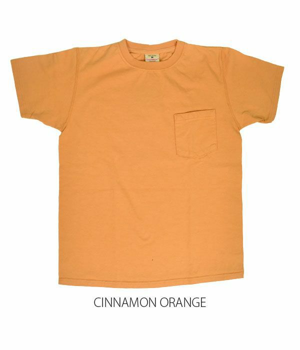 グッドウェア (GOODWEAR) S/S POCKET TEE 半袖ポケットTシャツ GW040115 CINNAMON ORANGE