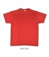 グッドウェア (GOODWEAR) S/S POCKET TEE 半袖ポケットTシャツ GW040115 RUBY RED
