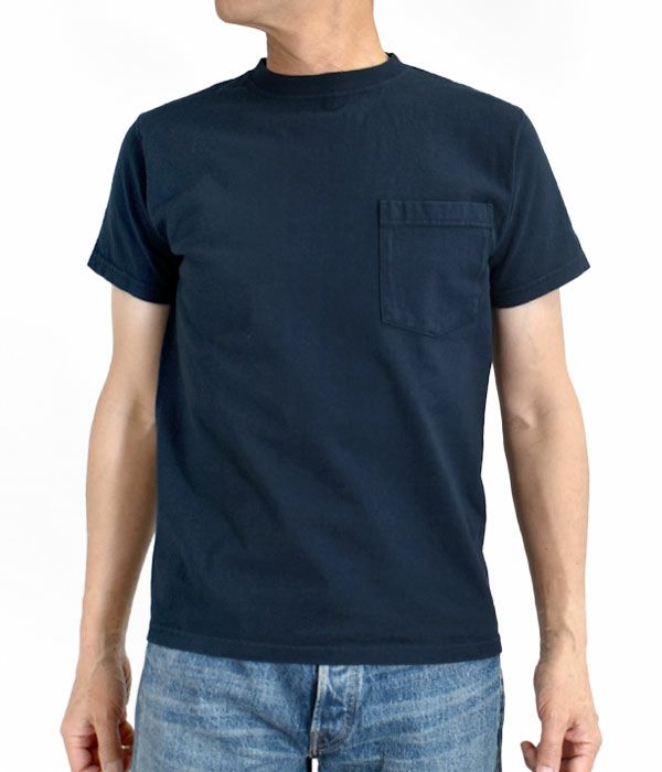 グッドウェア (GOODWEAR) S/S POCKET TEE 半袖ポケットTシャツ GW040115 NAVY